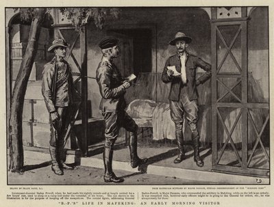 BPのマフェキングでの生活、早朝の訪問者 作： Frank Dadd